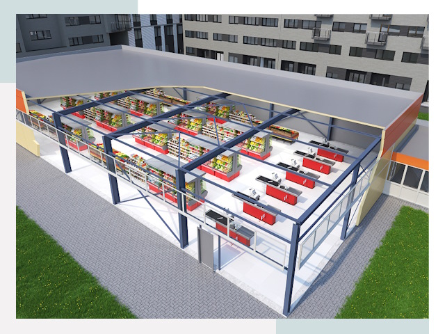 Строительство магазинов в Куйбышев от 622 руб. за м²