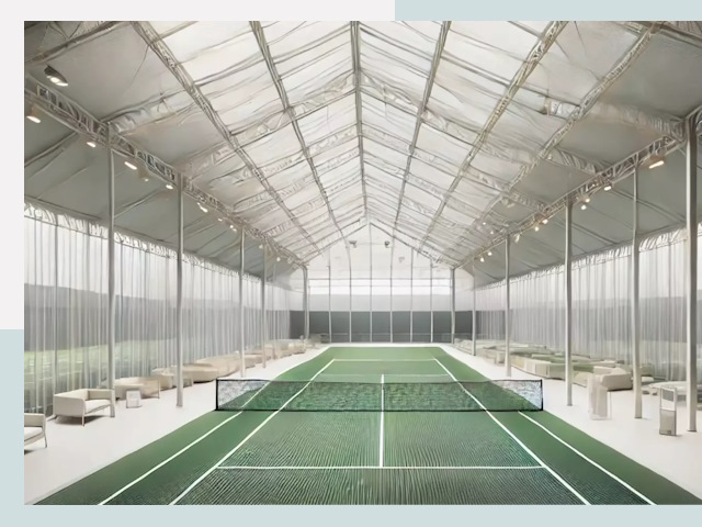 Строительство теннисных кортов в Куйбышеве