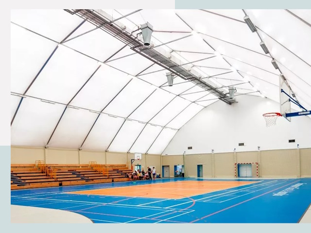 Строительство спортивных залов в Куйбышеве