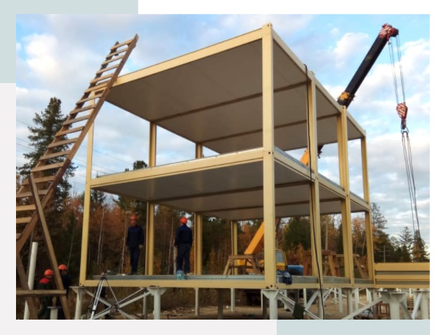 Строительство модульных здания Куйбышев