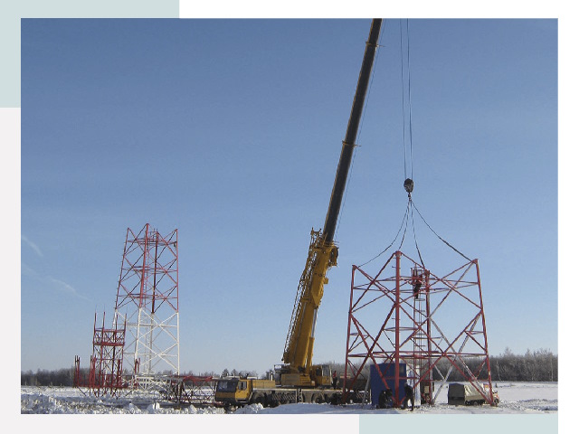 Монтаж вышек связи в Куйбышеве