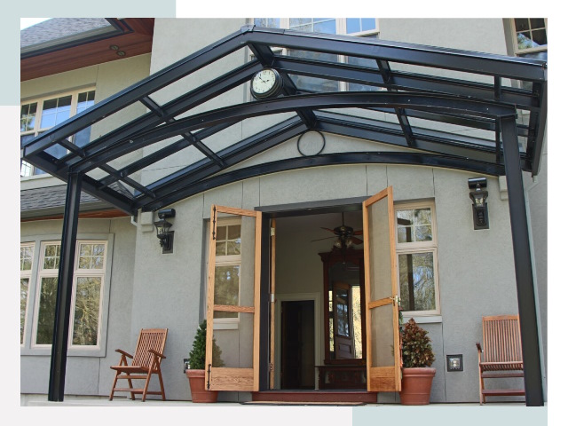 Козырьки металлические в Куйбышеве