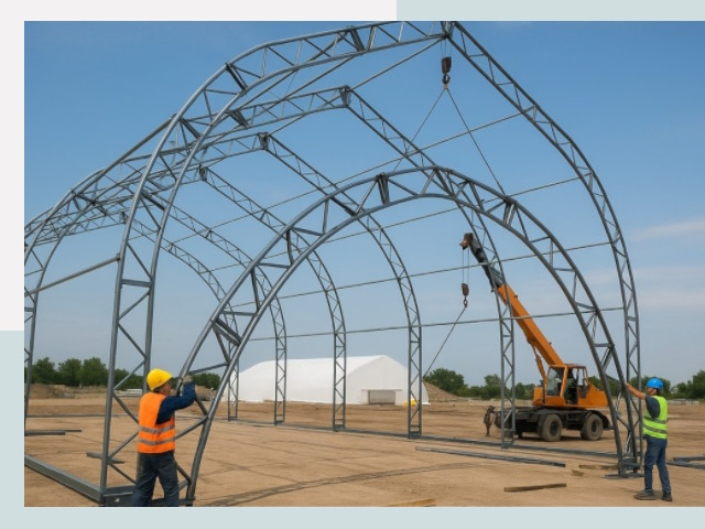 Монтаж ангаров в Куйбышеве от 622 руб. - Надежно и быстро